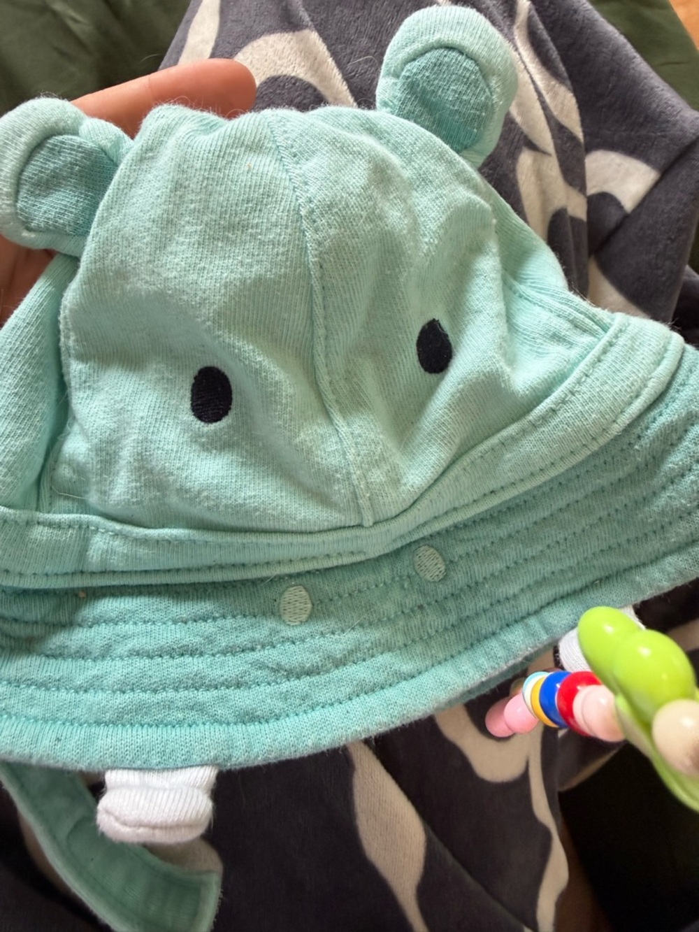 Gymboree Mint Green Bear Ear Bucket Hat